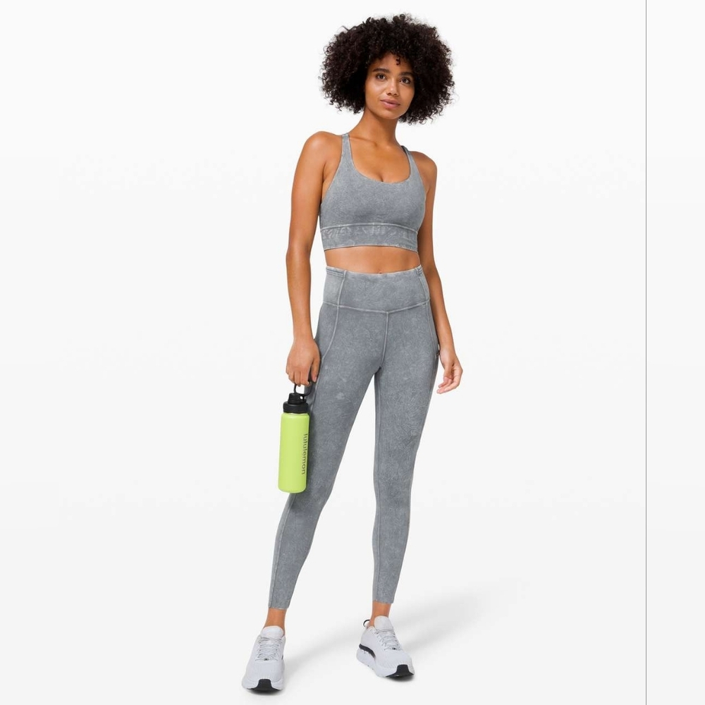 Lululemon Fast and Free 25" *Ice Dye In Ice Wash Asphalt Grey 2 - Picture 7 of 16